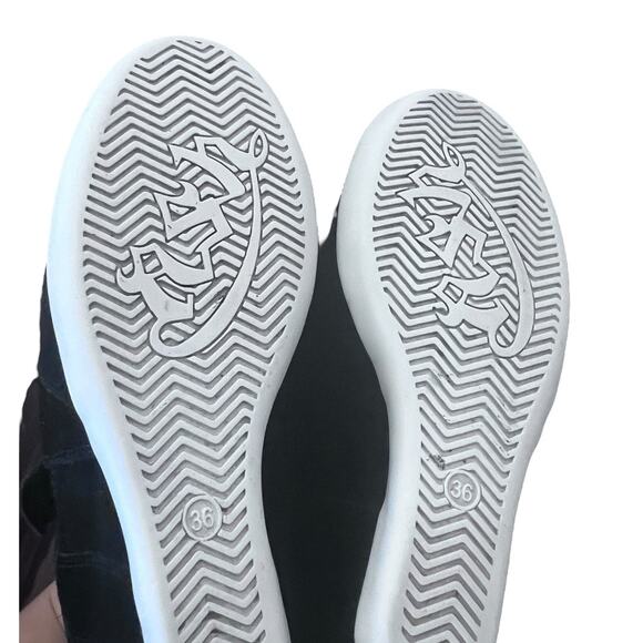 ASH Bowie Mesh Wedge Black Shoes Size 36 - Picture 11 of 15